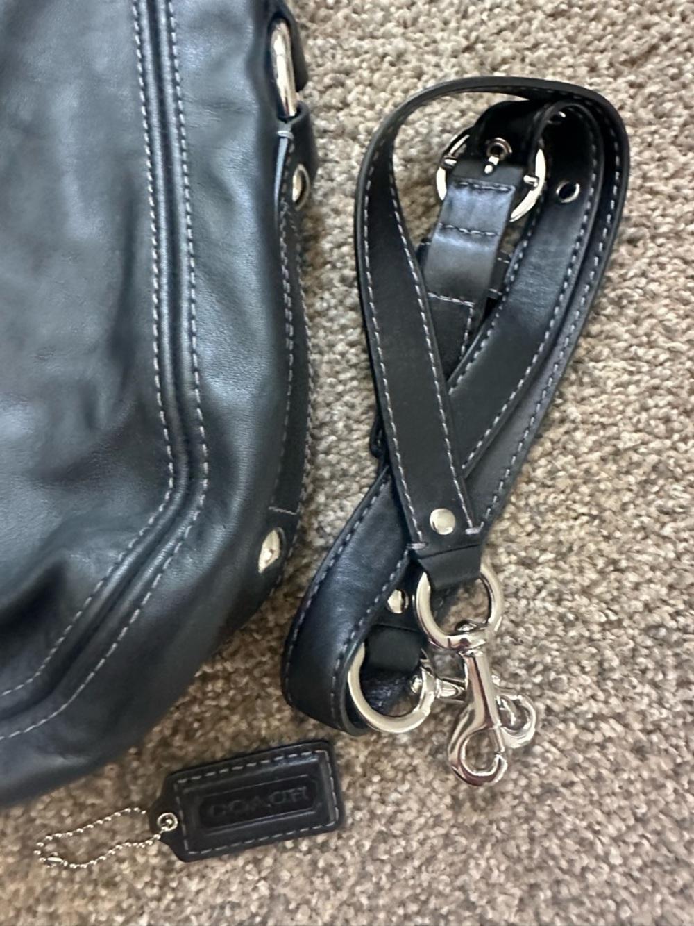 Coach Purse- all leather, worn once! - Picture 8 of 10